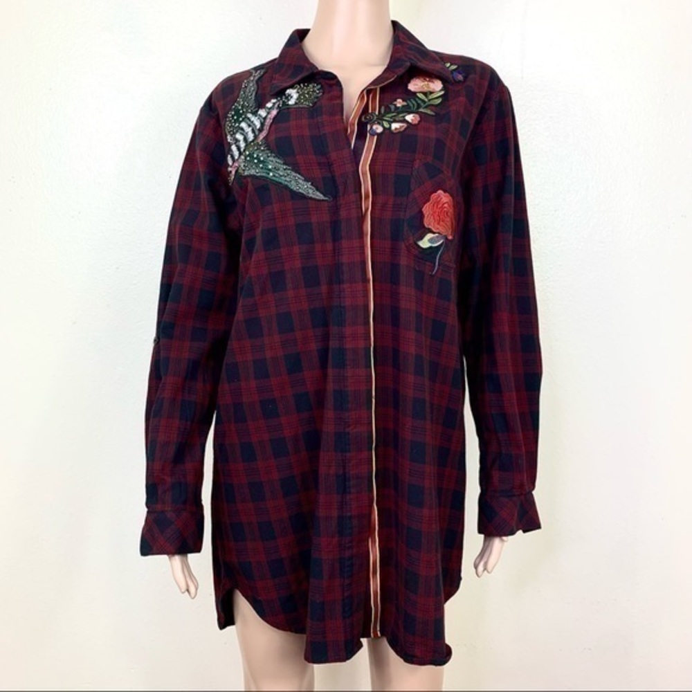 Sam Eldelman Women’s Top shirt plaid Sz M